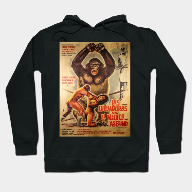 Lucha Poster Hoodie by Indy Handshake